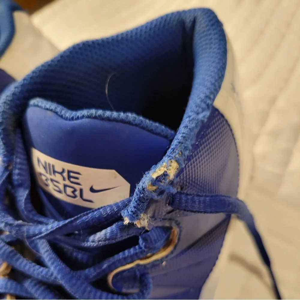Nike 2.5Y Huarache 2KFilth Keystone Royal Blue White Mid Baseball Cleats Sports